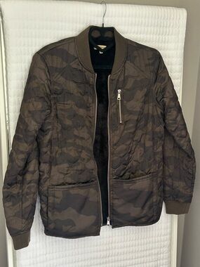 Democracy Women’s Brown Camo Quilted Bomber Jacket